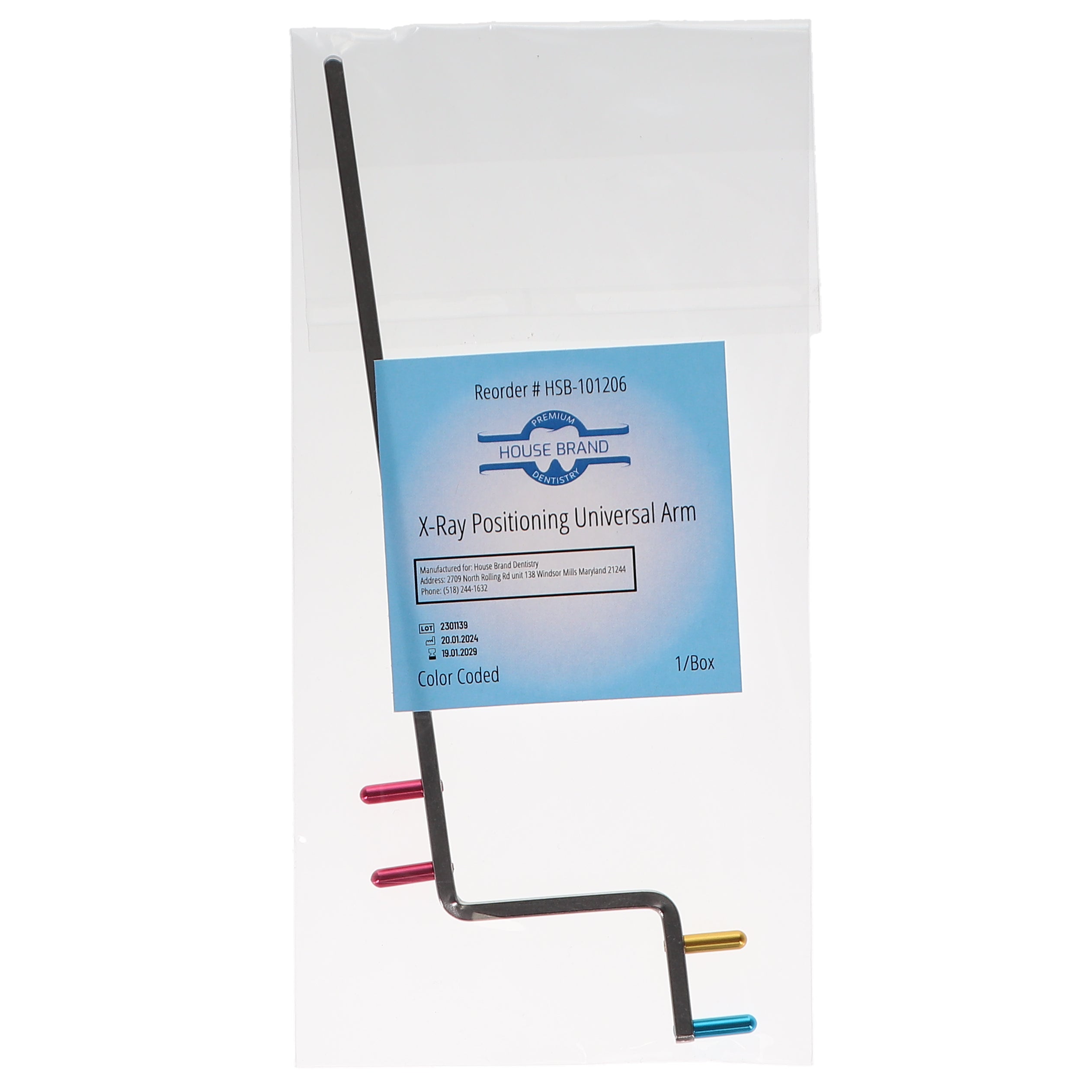 House Brand Dentistry 101206 HSB Dental X-Ray Positioning Universal Arm House Brand Dentistry 101206 HSB Dental X-Ray Positioning Universal Arm